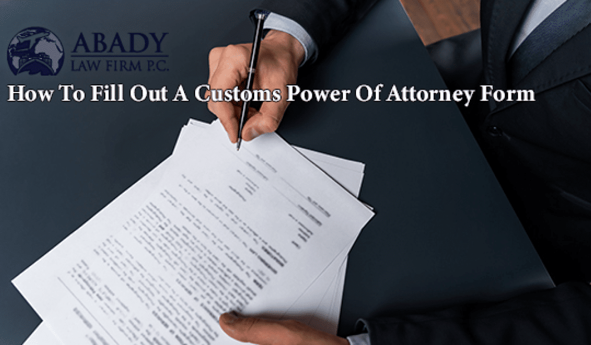 customs power of attorney