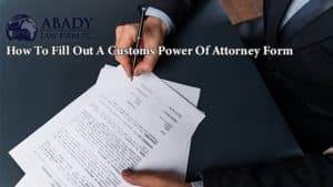 customs power of attorney