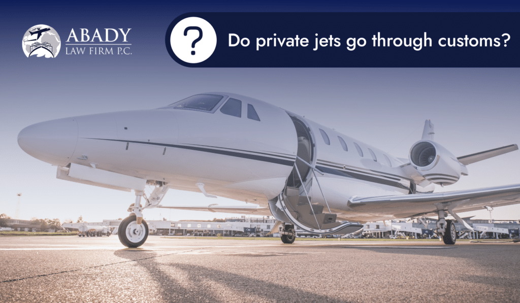 do private jets go through customs